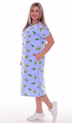 Платье женское 4-100 (индиго), Авокадо от компании Новое Кимоно, г. Иваново