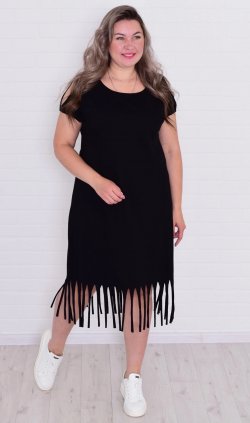 Платье женское 4-104а (черный) от компании Новое Кимоно, г. Иваново