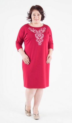 Платье женское 4-28е (бордо) от компании Новое Кимоно, г. Иваново