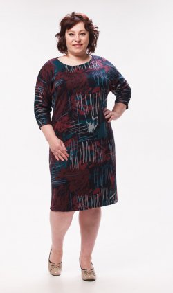 Платье женское 4-30д (бордо) от компании Новое Кимоно, г. Иваново