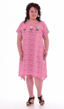 Платье женское 4-54а (розовый) от компании Новое Кимоно, г. Иваново