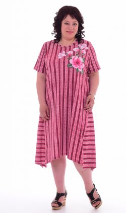Платье женское 4-55а (розовый) от компании Новое Кимоно, г. Иваново