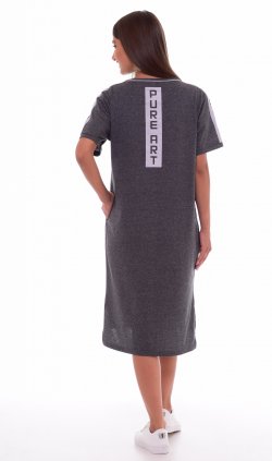 Платье женское 4-61а (антрацит-меланж) от компании Новое Кимоно, г. Иваново