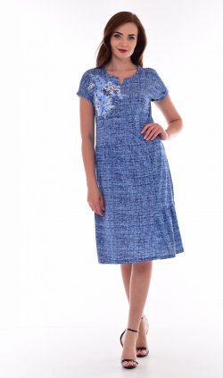 Платье женское 4-69д (синий) от компании Новое Кимоно, г. Иваново