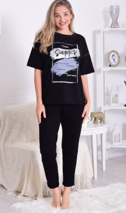 Костюм женский 5-346а (черный) от компании Новое Кимоно, г. Иваново