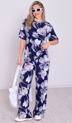 Костюм женский 5-353 (синий) от компании Новое Кимоно, г. Иваново