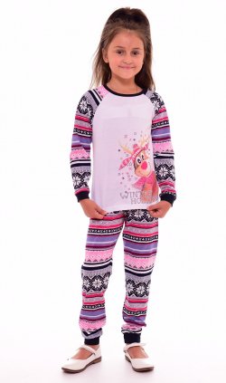 Пижама детская 7-118в (синий+розовый) от компании Новое Кимоно, г. Иваново