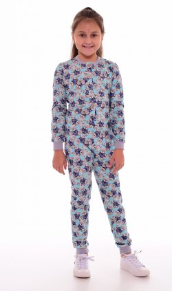 Пижама детская 7-222 (голубой) комбинезон от компании Новое Кимоно, г. Иваново