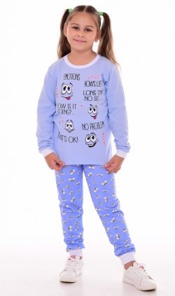 Пижама детская 7-254б (лазурь) от компании Новое Кимоно, г. Иваново
