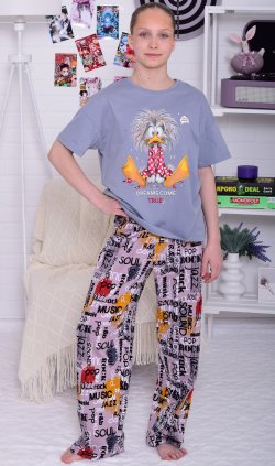 Пижама детская 7-316 (серый) от компании Новое Кимоно, г. Иваново