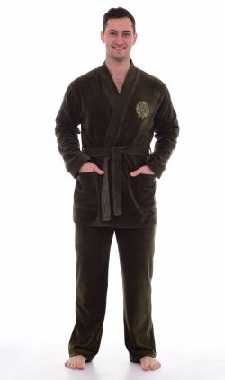 Пижама мужская 9-120а (хаки) от компании Новое Кимоно, г. Иваново