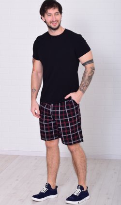 Шорты мужские 9-173в (черный+белый) от компании Новое Кимоно, г. Иваново