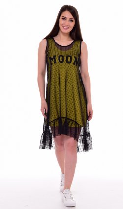 *Платье женское Ф-1-063б (желтый) от компании Новое Кимоно, г. Иваново