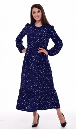 *Платье женское Ф-1-069д (темно-синий2) от компании Новое Кимоно, г. Иваново