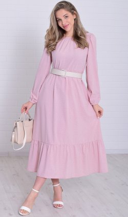 *Платье женское Ф-1-069и (пудра) от компании Новое Кимоно, г. Иваново