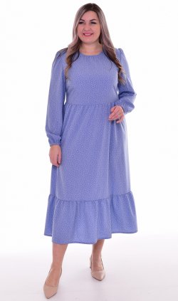 *Платье женское Ф-1-069м (небесный) от компании Новое Кимоно, г. Иваново