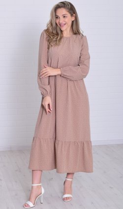 *Платье женское Ф-1-069н (мокко) от компании Новое Кимоно, г. Иваново