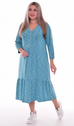 *Платье женское Ф-1-071 (зеленый) от компании Новое Кимоно, г. Иваново