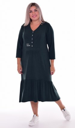*Платье женское Ф-1-071д (изумруд) от компании Новое Кимоно, г. Иваново