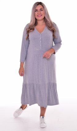 *Платье женское Ф-1-071з (серый) от компании Новое Кимоно, г. Иваново