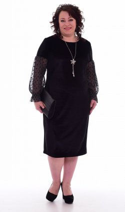 *Платье женское Ф-1-43 (черный) от компании Новое Кимоно, г. Иваново