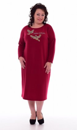*Платье женское Ф-1-46 (бордо) от компании Фореска 37, г. Иваново