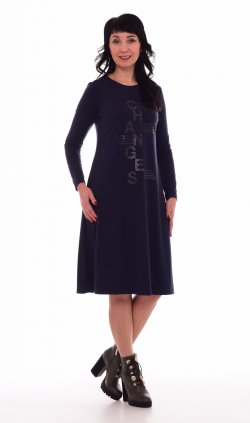 *Платье женское Ф-1-48а (тёмно-синий) от компании Новое Кимоно, г. Иваново