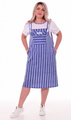 Платье женское 4-083 (голубой) от компании Новое Кимоно, г. Иваново