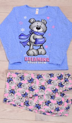 Пижама подростковая 12-102а (розовый) Тедди от компании Новое Кимоно, г. Иваново