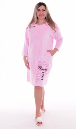 Халат женский 3-218а (светло-розовый) от компании Новое Кимоно, г. Иваново