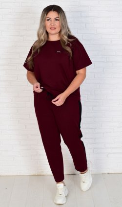 Костюм женский 5-316 (марсала) от компании Новое Кимоно, г. Иваново
