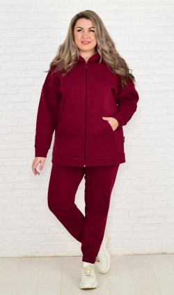 Костюм женский 5-313е (марсала) от компании Новое Кимоно, г. Иваново