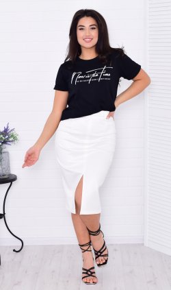 *Юбка женская Ф-9-08б (молоко) от компании Новое Кимоно, г. Иваново