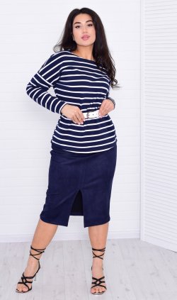 *Юбка женская Ф-9-08г (синий) от компании Новое Кимоно, г. Иваново