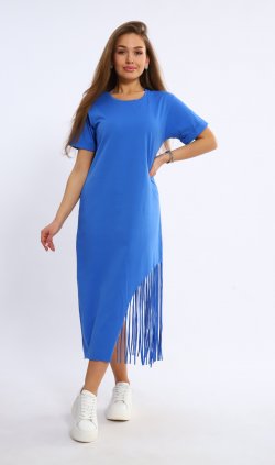 Платье женское 4-108д (васильковый) от компании Новое Кимоно, г. Иваново