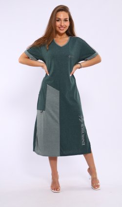Платье женское 4-111а (изумруд) от компании Новое Кимоно, г. Иваново
