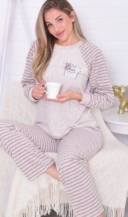 Пижама женская 1-248а (какао) от компании Новое Кимоно, г. Иваново