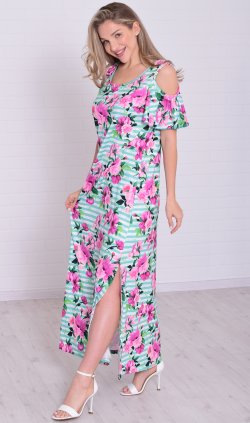 Платье женское 4-114г (ментол) от компании Новое Кимоно, г. Иваново