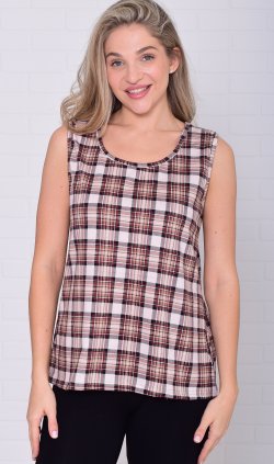 Майка женская 6-217о (коричневый) от компании Новое Кимоно, г. Иваново