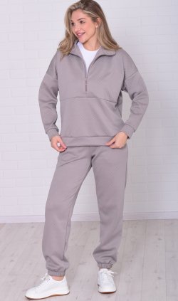 Костюм женский 5-354д (серый) от компании Новое Кимоно, г. Иваново