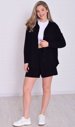 Костюм женский 5-351ж (черный) от компании Новое Кимоно, г. Иваново