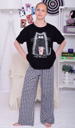 Пижама детская 7-315 (черный) от компании Новое Кимоно, г. Иваново