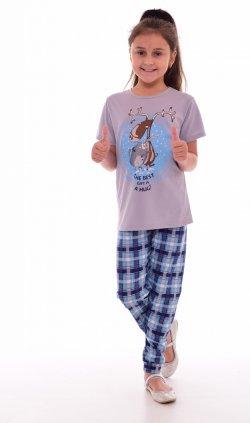 Пижама детская 7-238 (серо-голубой) от компании Новое Кимоно, г. Иваново