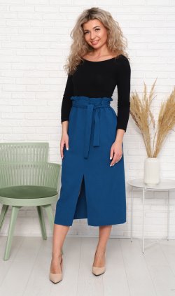 *Юбка женская Ф-9-03ж (изумруд) от компании Новое Кимоно, г. Иваново