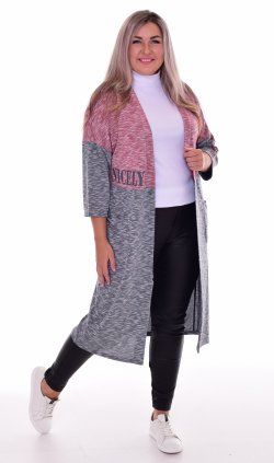 *Кардиган женский Ф-7-012б (бордо) от компании Новое Кимоно, г. Иваново