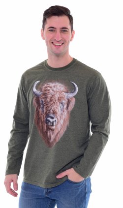 Футболка мужская 9-149б (хаки) от компании Новое Кимоно, г. Иваново