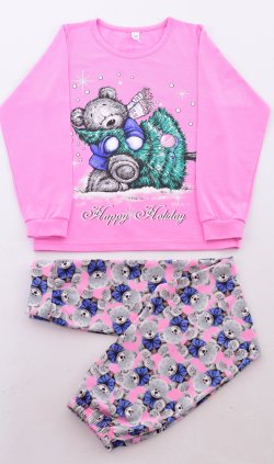 Пижама подростковая 12-087 (розовый) от компании Новое Кимоно, г. Иваново