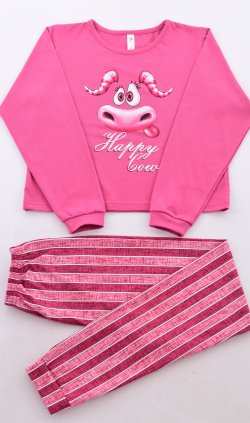 Пижама подростковая 12-086 (розовый) Бык от компании Новое Кимоно, г. Иваново