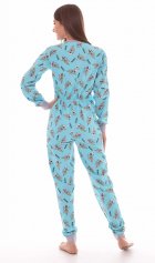 Пижама женская 1-130в комбинезон (голубой) от компании Новое Кимоно, г. Иваново