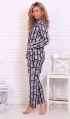 Пижама женская 1-222г (черный) от компании Новое Кимоно, г. Иваново